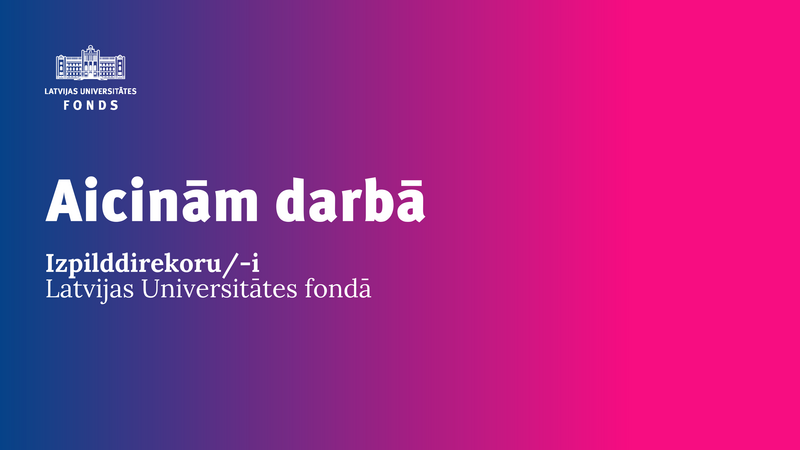 Aicinām darbā izpilddirektoru/-i